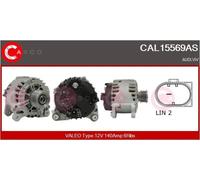 Alternatore con puleggia a ruota libera CAL15569AS CASCO per AUDI VW
