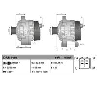 DENSO Alternatore Generatore 150A 14V per Lexus Is III 250 350 AWD
