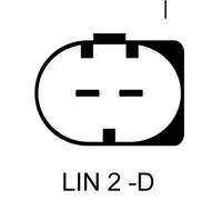 Lucas Alternatore LRA03446 180A 14V con puleggia a ruota libera per Mercedes-Benz Classe C