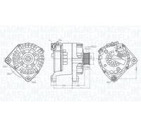 MAGNETI MARELLI 063732041010 Alternatore per BMW
