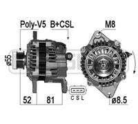 Alternatore con puleggia cinghia Poly-V 209355A ERA per SUBARU IMPREZA Familiare