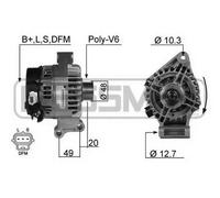 Alternatore con puleggia cinghia Poly-V 210357A ERA per FORD FOCUS I FIESTA V