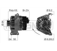 ERA Benelux Alternatore 210659A 14V 70A compatibile con Fiat Panda (169), Grande Punto, 500