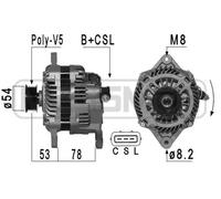 ERA Benelux Alternatore 210955A 110A 14V con puleggia Poly-V per Subaru Forester 2.0 AWD 2.5