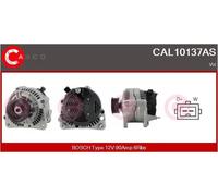 Alternatore con puleggia cinghia Poly-V CAL10137AS CASCO per VW