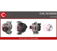 Alternatore con puleggia cinghia Poly-V CAL15124GS CASCO per FIAT LANCIA