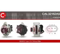 Alternatore con puleggia cinghia Poly-V CAL32162AS CASCO per HYUNDAI i10 I i20 I