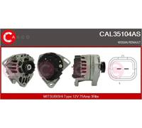 Alternatore con puleggia cinghia Poly-V CAL35104AS CASCO per RENAULT NISSAN