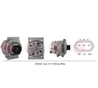 CASCO Alternatore Generatore 105A 12V Per MINI Mini Cooper One Works John