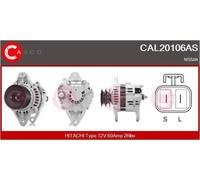 Alternatore con puleggia doppia CAL20106AS CASCO per NISSAN PICK UP