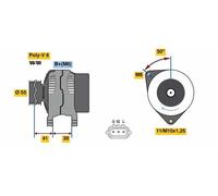 BOSCH 0 986 049 490 Alternatore