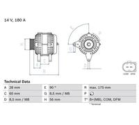 #80090 Alternatore Per Audi A8 Diesel 2002>2010
