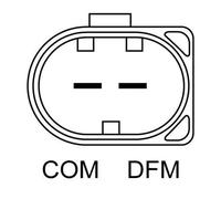 Alternatore con puleggia multipla 0 986 080 090 BOSCH per VW AUDI