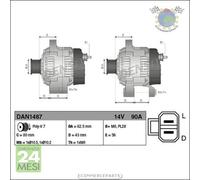 Alternatore Denso per ISUZU D-MAX