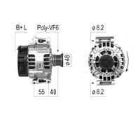 Alternatore EB054G SG12B087 439540 437625 2625661 AX1139 A 011 154 78 02 IA.9425