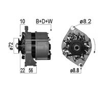 ALTERNATORE EB1085S 11.201.932 12 04 203 DRA4652 12 04 072 AAK 3133 IA.0583