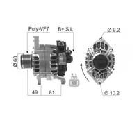 Alternatore EB397H AX6058 23100-VC100 J5111085 LR19-0752 LR190 745C LR19-0745