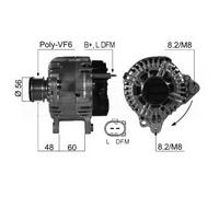 ALTERNATORE EB401Q-1 DRB5340 437526 8EL 011 710-791 301782RIB TG14C015 301782RI