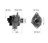 Alternatore EB544G 31400-79J00 AX6026 MAN7005 63377005 063377005010 LRA02808