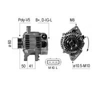 Alternatore EB554Q 27060-33040 27060-33030 AX1212 LRA 02 860 LRA 02 805 J5112129