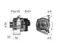 Alternatore con puleggia cinghia Poly-V 210744A ERA per ALFA ROMEO LANCIA FIAT
