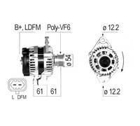 ALTERNATORE EB665Q 115526 CAL10439ES 13 308 506 302005RIM 302005RIV A1029 A0252
