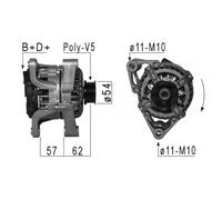 Alternatore per Opel Astra 1.2 16V G Sports Tourer 1.2 16V Agila 1.0 12V 1.2 16V