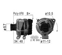 ERA Alternatore Generatore 150A 14V Per Land Rover Discovery III 2.7 TD 4x4