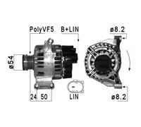 ERA Alternatore 210948 120A 14V con puleggia per Alfa Romeo Giulietta, MiTo, Fiat 500