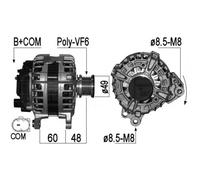 Alternatore con puleggia a ruota libera 209252 ERA per VW AUDI SEAT SKODA MAN