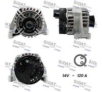 Alternatore FCA 500-PUNTO-TIPO 2 -DOBLO BENZ (120Ah)