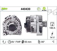 Alternatore Generatore 55Mm 6 Scanalature 180A VALEO Per BMW 1 Serie (F21)