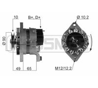 ERA 210033A ALTERNATORE 14V 55A COMPATIBILE PER FIAT REGATA 131 DUCATO I DELTA
