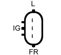 Alternatore LRB00441 LUCAS per HONDA CIVIC V Coupé CIVIC VI Hatchback LOGO