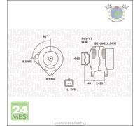 Alternatore M.Marelli per NISSAN PRIMASTAR OPEL VIVARO A MOVANO RENAULT TRAF ##8