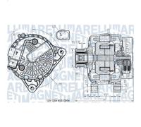 Alternatore MAGNETI MARELLI 063731545910 per FORD B-MAX (JK) 1 2012-2017