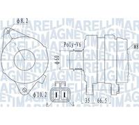 Alternatore MAGNETI MARELLI 100A - 063732010010 per OPEL ZAFIRA 1.7 CDTI (M75)