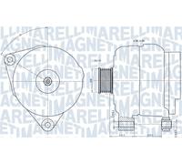 Alternatore MAGNETI MARELLI 100A - 063731501010 per OPEL ZAFIRA 2.0 DTI 16V