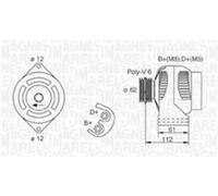 MAGNETI MARELLI 063731884010 Alternatore