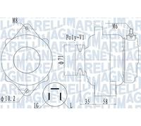 Alternatore MAGNETI MARELLI 45A - 063731120010 per