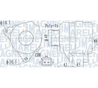 MAGNETI MARELLI 063732110010 Alternatore 14 V 80 A diametro 49 mm con puleggia