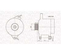 Alternatore MAGNETI MARELLI 95A - 063731718010 per HYUNDAI SANTA FÉ 2.0 CRDi