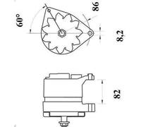 Alternatore MAHLE MG 216 per MG MONTEGO 2 1984-1990