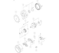 Alternatore MAHLE MG 396 per OPEL REKORD D 2 1974-1977