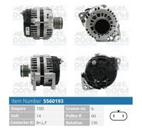 Alternatore MEAT AND DORIA 100A - 5560193 per OPEL ZAFIRA 1.7 CDTI (M75)