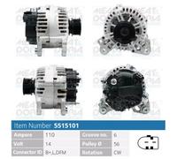 Alternatore MEAT AND DORIA 110A - 5515101 per VW GOLF 1.9 TDI