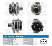 Alternatore MEAT AND DORIA 210A - 5540424 per JEEP WRANGLER 2.8 CRD