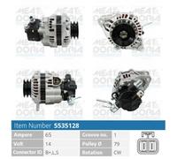 Alternatore MEAT AND DORIA 65A - 5535128 per MITSUBISHI L200 (K7_T, K6_T)