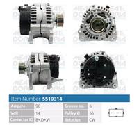 Alternatore MEAT AND DORIA 90A - 5510314 per VW GOLF 1.9 TDI