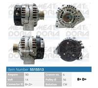 Alternatore MEAT AND DORIA 90A - 5515513 per PEUGEOT 306 1.8 16V